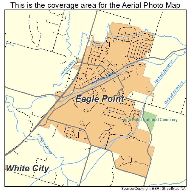 Eagle Point, OR location map 