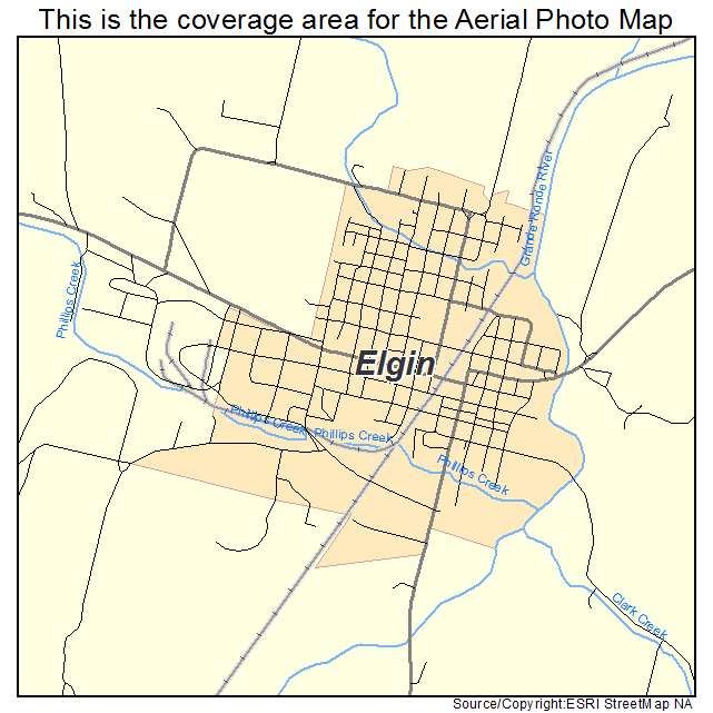 Elgin, OR location map 