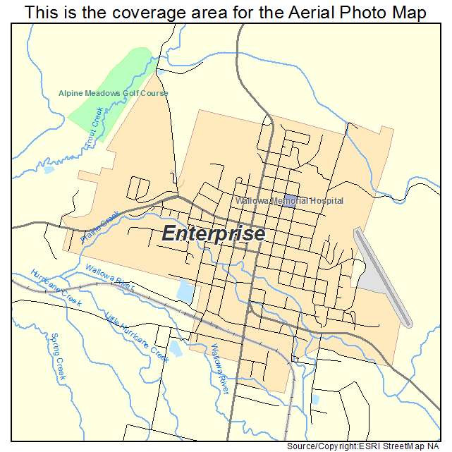 Enterprise, OR location map 