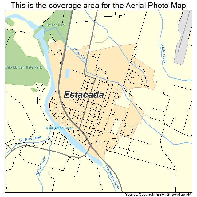 Estacada, OR location map 