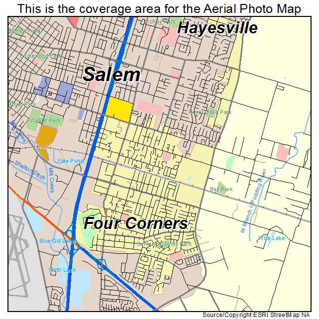 Four Corners, OR location map 