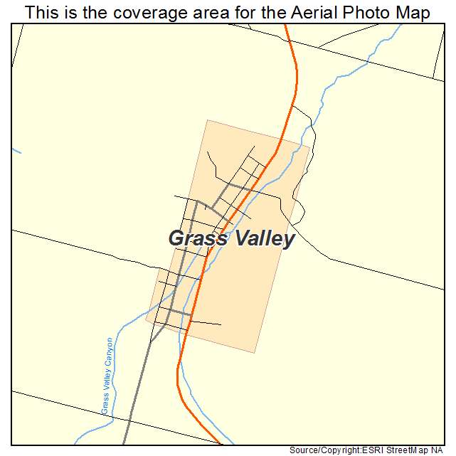 Grass Valley, OR location map 