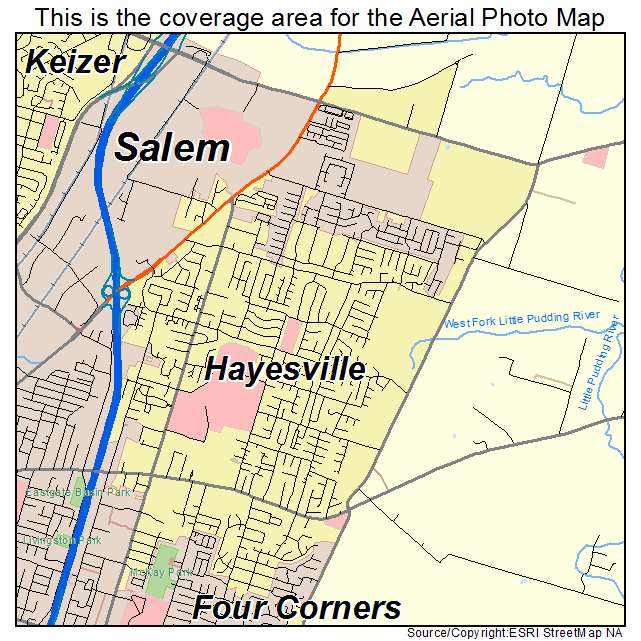 Hayesville, OR location map 