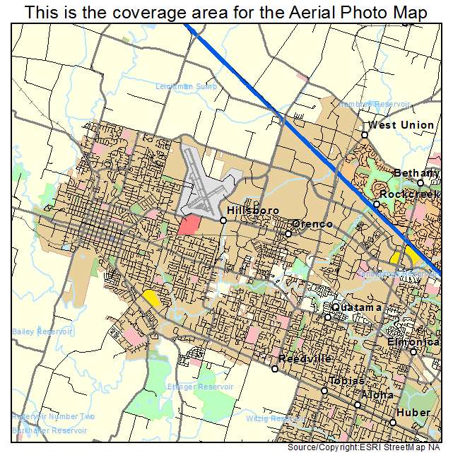 Hillsboro, OR location map 