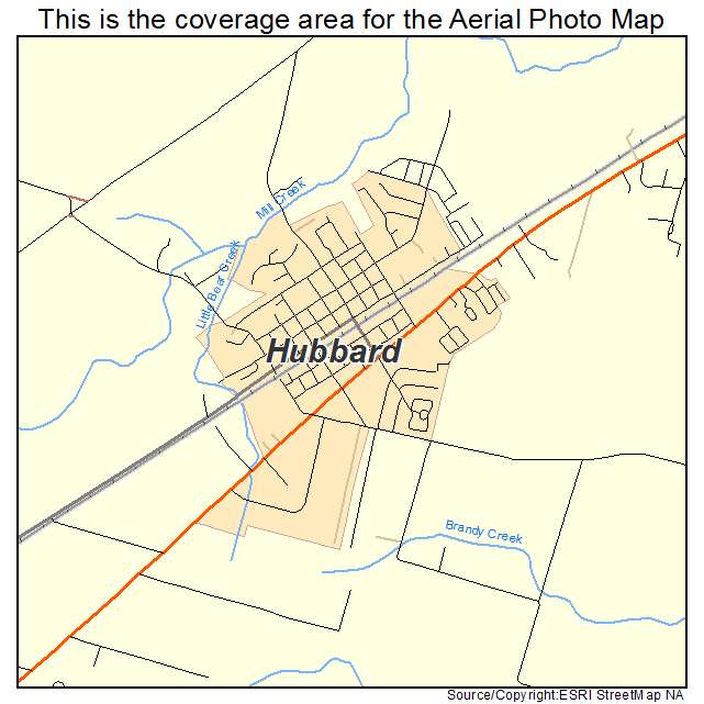 Hubbard, OR location map 