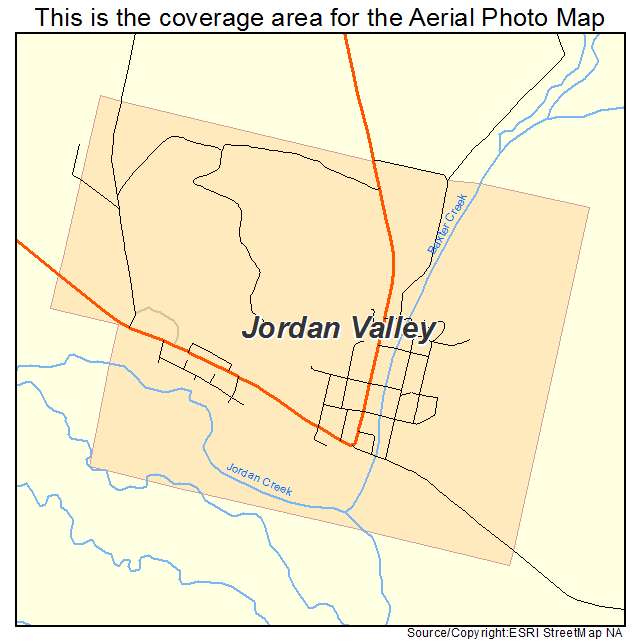 Jordan Valley, OR location map 