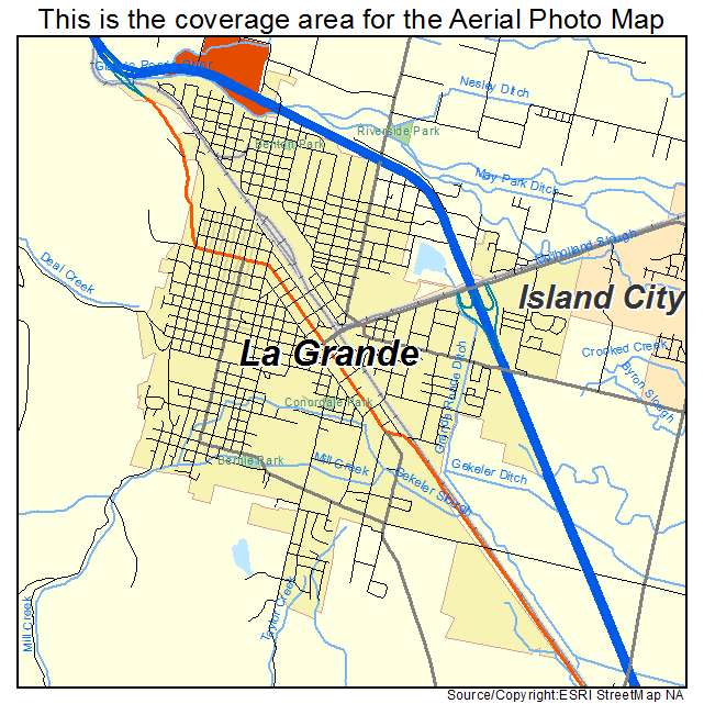 La Grande, OR location map 