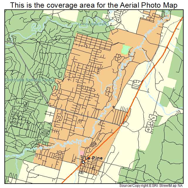 La Pine, OR location map 