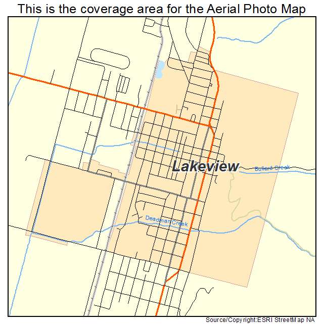 Lakeview, OR location map 