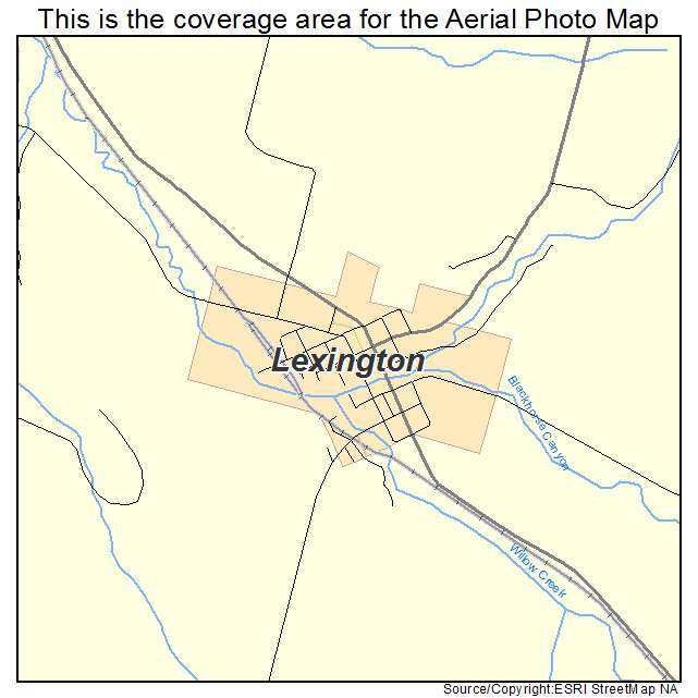 Lexington, OR location map 