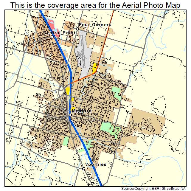 Medford, OR location map 