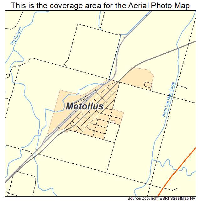 Metolius, OR location map 