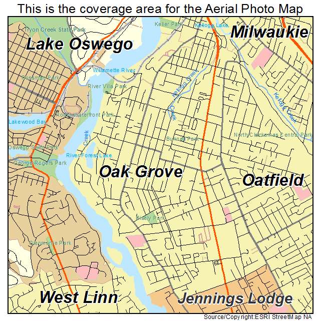 Oak Grove, OR location map 