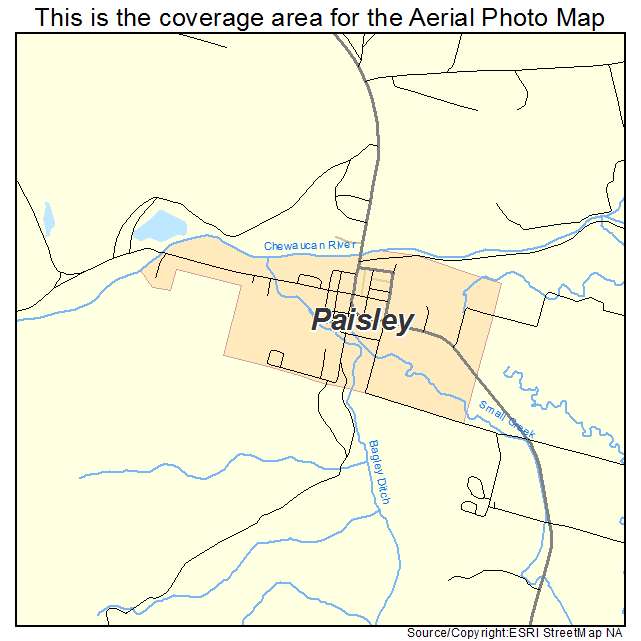 Paisley, OR location map 