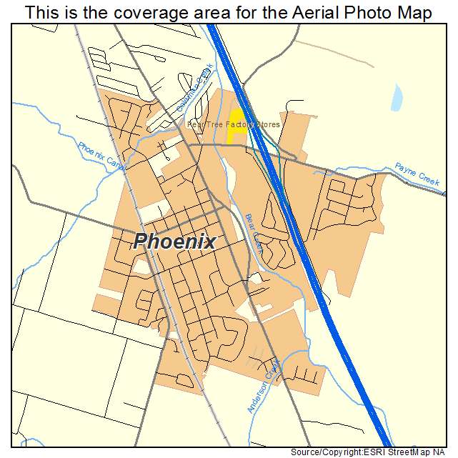 Phoenix, OR location map 