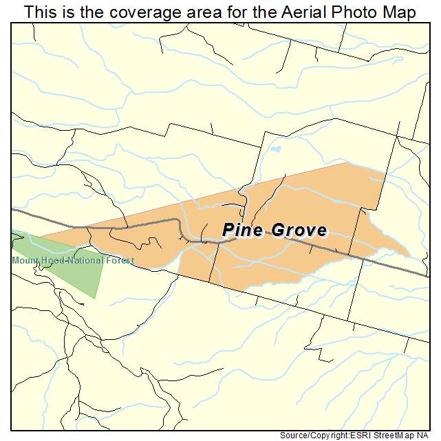 Pine Grove, OR location map 