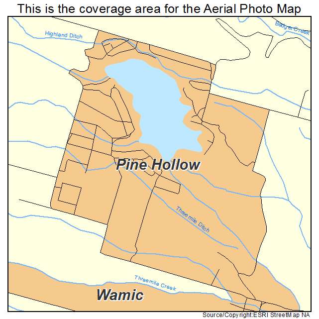 Pine Hollow, OR location map 