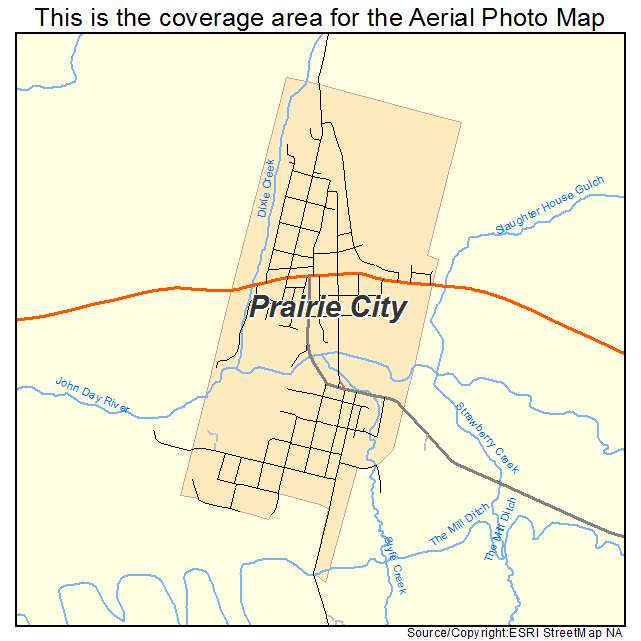 Prairie City, OR location map 