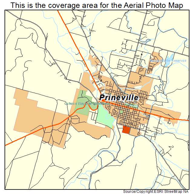 Prineville, OR location map 