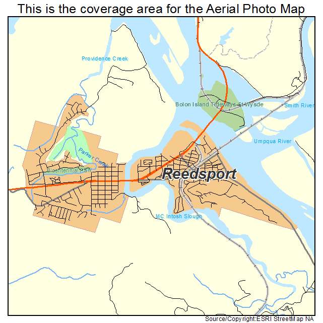 Reedsport, OR location map 