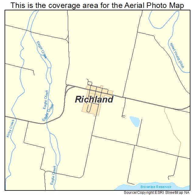 Richland, OR location map 
