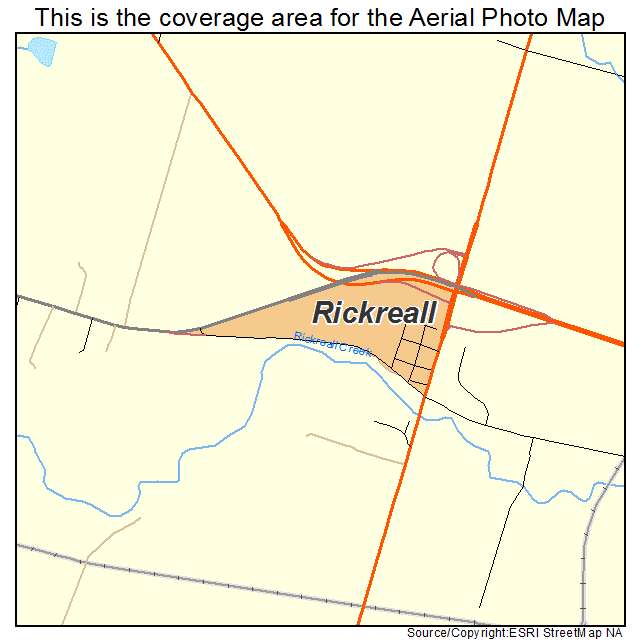 Rickreall, OR location map 