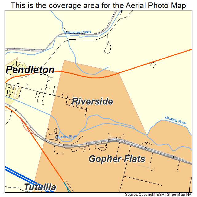 Riverside, OR location map 