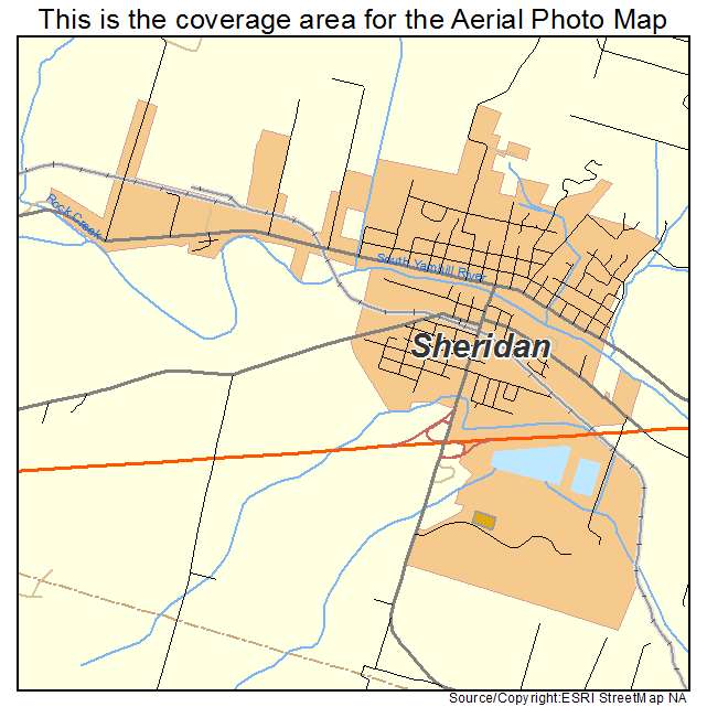 Sheridan, OR location map 