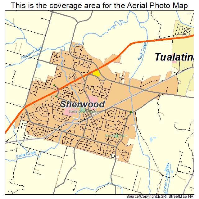 Sherwood, OR location map 