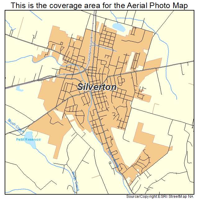 Silverton, OR location map 