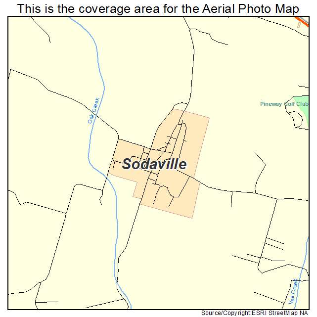 Sodaville, OR location map 