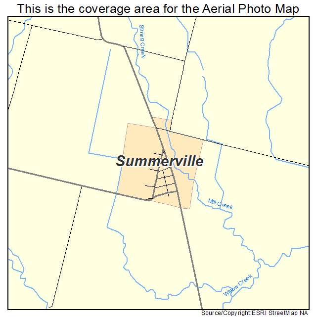Summerville, OR location map 