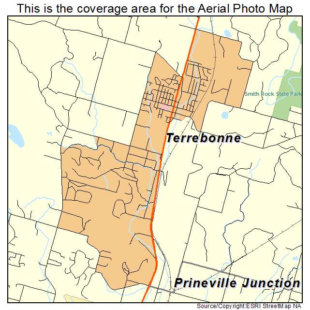 Terrebonne, OR location map 