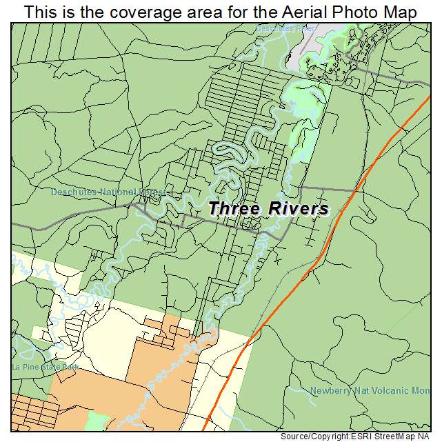 Three Rivers, OR location map 