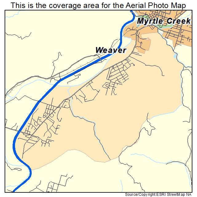 Tri City, OR location map 