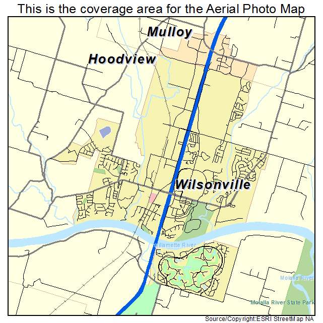 Wilsonville, OR location map 