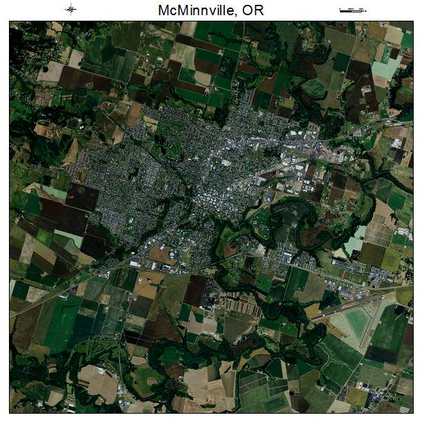 McMinnville, OR air photo map