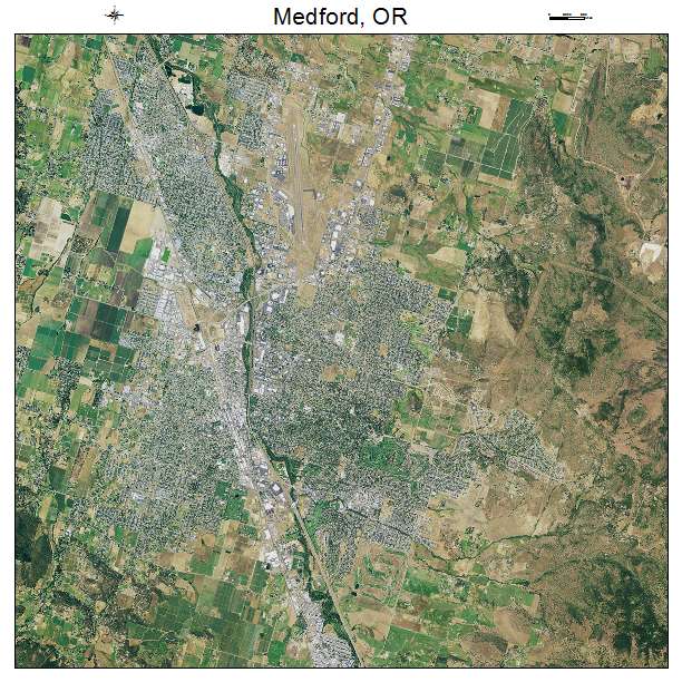 Medford, OR air photo map