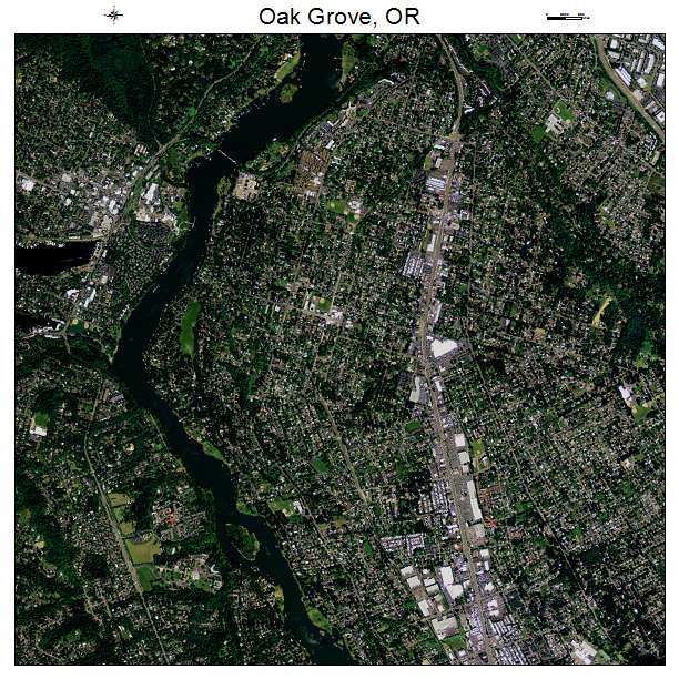 Oak Grove, OR air photo map