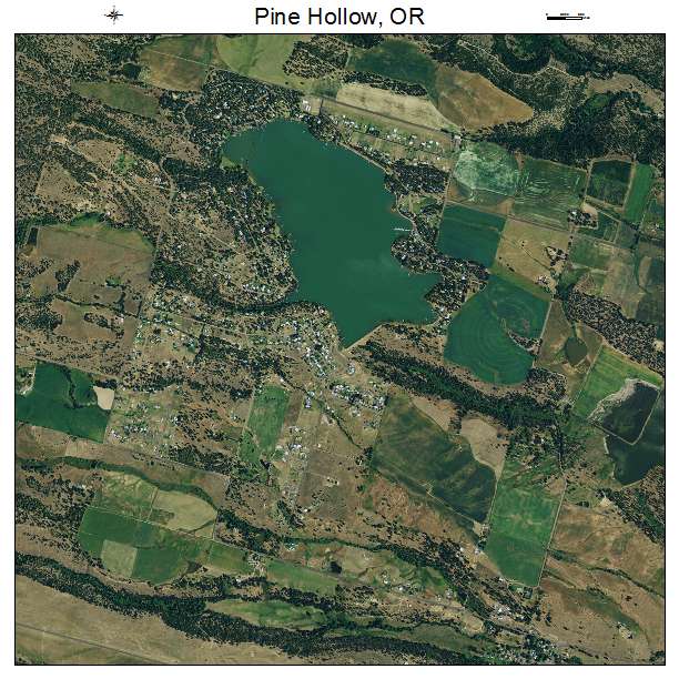 Pine Hollow, OR air photo map