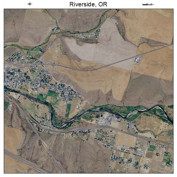 Riverside, OR air photo map