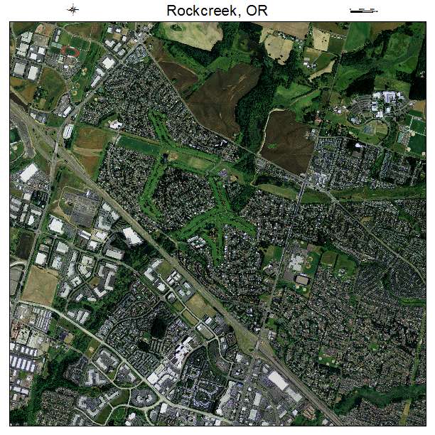 Rockcreek, OR air photo map