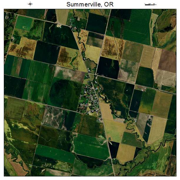 Summerville, OR air photo map