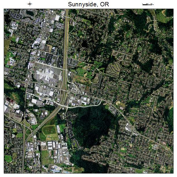 Sunnyside, OR air photo map