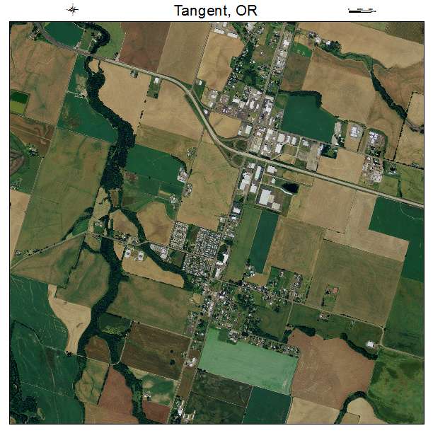 Tangent, OR air photo map
