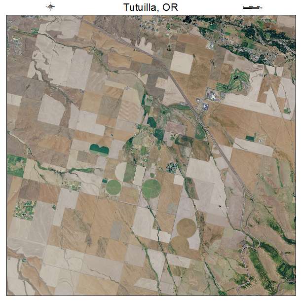 Tutuilla, OR air photo map