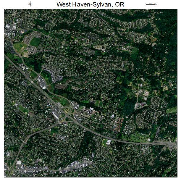 West Haven Sylvan, OR air photo map