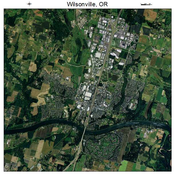 Wilsonville, OR air photo map