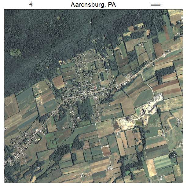 Aaronsburg, PA air photo map