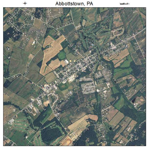 Abbottstown, PA air photo map
